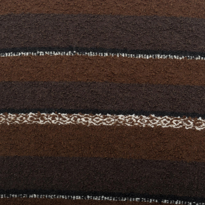 Alpaca blend cushion covers, 'Soft Brown' (pair) - Brown Alpaca Blend Throw Pillow Covers from Peru (Pair)