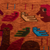 Wool tapestry, 'Rooster and Farmer' - Wool Wall Tapestry of Rooster on a Farm from Peru (image 2c) thumbail