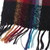 100% alpaca scarf, 'Peruvian Plaid' - Dark Multicolor 100% Alpaca Scarf Hand Made in Peru (image 2c) thumbail