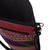 Suede sling bag, 'Traveling Llama' - Small Suede Shoulder Bag with Llama on Mountain Image