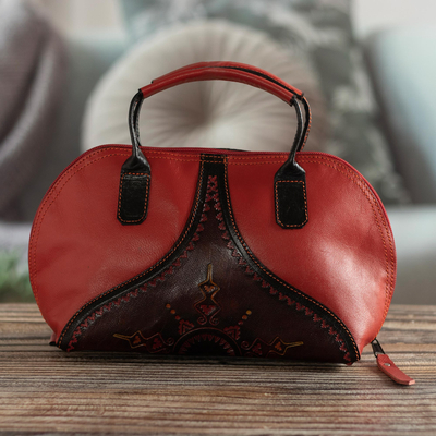 Leather handbag, Voyage Together