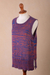 Cotton blend sweater vest, 'Opposites in Harmony' - Blue and Orange Knit Sweater Vest in Cotton and Rayon (image 2e) thumbail