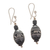 Ceramic beaded jewelry set, 'Pottery Beads' - Finely Crafted Black Ceramic Bead Necklace and Earring Set (image 2b) thumbail