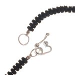 Ceramic beaded jewellery set, 'Pottery Traditions' - Fine Pottery Beaded Necklace and Earring Set from Peru