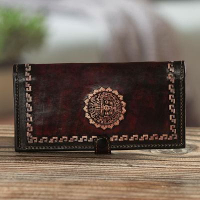 Leather wallet, Cusco Sun