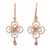 Gold plated dangle earrings, 'Cusco Butterflies' - Butterfly Inspired 24K Gold Plated Filigree Earrings
