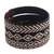 Natural fiber cuff bracelets, 'Brown Colombian Geometry' (set of 3) - Brown Woven Colombian Cane Fiber Cuff Bracelets (Set of 3) (image 2a) thumbail