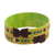 Natural fiber cuff bracelets, 'Lime Colombian Geometry' (pair) - Green Cuff Bracelets Woven with Colombian Cane Fiber (Pair) (image 2d) thumbail