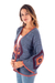 Crocheted cotton cardigan, 'Andes Sunrise' - Hand-Crocheted Open Cardigan (image 2b) thumbail