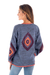 Crocheted cotton cardigan, 'Andes Sunrise' - Hand-Crocheted Open Cardigan (image 2c) thumbail