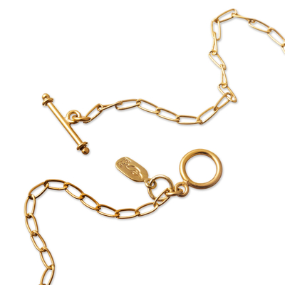 Collar de estación de ópalo - Collar de Orbes Bañados en Oro con Cuentas de Ópalo Azulado