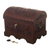 Leather and wood chest, 'Peruvian Cache' - Leather Overlaid Wood Chest in Colonial Style from Peru thumbail