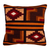 Wool cushion cover, 'Andean Squares' - 100% Wool Cushion Cover from Peru with Four Square Design
