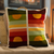 Wool cushion cover, 'Sunrise Sunset' - 100% Wool Cushion Cover with Four Solar-Themed Panels