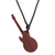 Wood pendant necklace, 'Balsam Rock' - Balsam Wood Modern Guitar Pendant Necklace from Peru (image 2c) thumbail