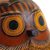 Schmuckdose aus getrocknetem Mate-Kürbis, 'Owl's Wisdom' (Eulenweisheit) - Getrockneter Mate-Kürbis Dekorativer Behälter mit Eulenmotiv