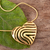 Gold plated pendant necklace, 'Swirling Heart' - 18K Gold-Plated Heart Pendant Necklace with Swirls (image 2b) thumbail