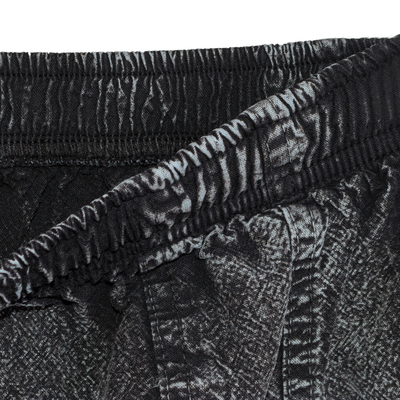 Baumwollhose für Herren - Herrenhose aus 100 % Baumwolle, gewebt und gefärbt in Schwarz aus Peru