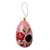Dried mate gourd birdhouse, 'Pink Rose Garden' - Dried Mate Gourd Pink Birdhouse with Flowers and Butterflies (image 2a) thumbail