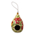 Dried mate gourd birdhouse, 'Antique Courtyard' - Dried Mate Gourd Birdhouse with Bird on a Flowering Tree (image 2b) thumbail