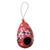 Dried mate gourd birdhouse, 'Spring Rose Condo' - Hand Painted Crackled Red Dried Gourd Birdhouse from Peru (image 2a) thumbail