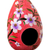 Dried mate gourd birdhouse, 'Spring Rose Condo' - Hand Painted Crackled Red Dried Gourd Birdhouse from Peru (image 2c) thumbail