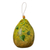 Dried mate gourd birdhouse, 'Green Frog Pond' - Hand Painted Bluebird Motif Dried Gourd Birdhouse from Peru (image 2b) thumbail
