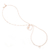 Tobillera de perlas cultivadas - Tobillera de doble cadena con colgante de perla en forma de corazón
