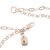 Cultured pearl anklet, 'River Romance' - Double-chained Anklet with Heart Shaped Pearl Pendant (image 2e) thumbail