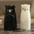 Onyx sculptures, 'Wise Owl Grandparents' (pair) - 5-Inch Black and White Onyx Owl Figurines (Pair) (image 2) thumbail