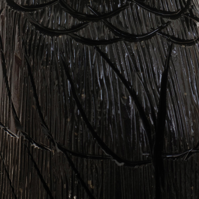 Esculturas de ónix, (par) - Figuras de búho de ónix blanco y negro de 5 pulgadas (par)