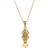 Gold plated pendant necklace, 'Andean Force' - 18K Gold Plated Necklace with Inca Tumi Pendant thumbail