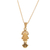 Gold plated pendant necklace, 'Andean Force' - 18K Gold Plated Necklace with Inca Tumi Pendant (image 2c) thumbail