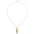 Gold plated pendant necklace, 'Andean Force' - 18K Gold Plated Necklace with Inca Tumi Pendant (image 2d) thumbail