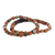 Ceramic beaded stretch bracelets, 'Rain Forest Stroll' (pair) - Ceramic Beaded Stretch Bracelets in Greens and Browns (Pair) thumbail