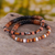 Ceramic beaded stretch bracelets, 'Inca Steps' (pair) - Inca-Inspired Hand Painted Ceramic Beaded Bracelets (Pair) (image 2) thumbail