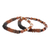Ceramic beaded stretch bracelets, 'Inca Steps' (pair) - Inca-Inspired Hand Painted Ceramic Beaded Bracelets (Pair) (image 2b) thumbail
