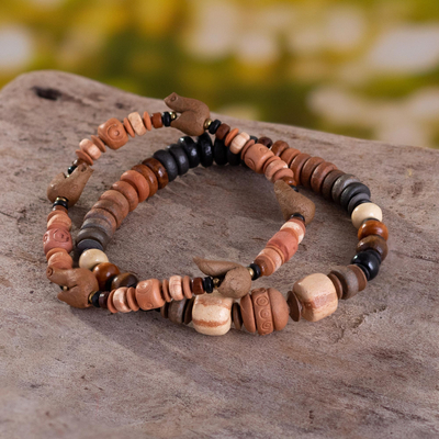 Natural Stone Bracelet-Amethyst-Artisan Hand-Made in Peru Certified Fair Trade 