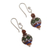 Ceramic beaded jewelry set, 'Green Mountains' - Ceramic Beaded Necklace and Earring Set in Earth Colors (image 2c) thumbail