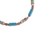 Ceramic bead jewelry set, 'Sky over Cusco' - Blue Ceramic Bead Necklace and Earring Set from Peru (image 2c) thumbail