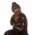 Cedar wood sculpture, 'I Love You, Mom' - Cedar Wood Sculpture of a Woman Holding Her Child (image 2d) thumbail