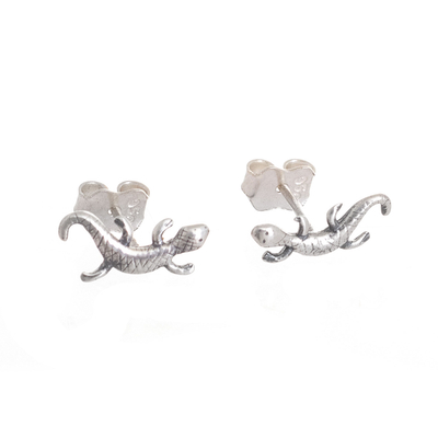 950 Silver Stud Earrings from Peru
