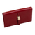 Leather wallet, 'Style Savvy' - Smooth Red Leather Wallet from Peru
