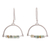Opal dangle earrings, 'River Moon' - Contemporary Andean Opal Earrings