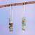 Opal drop earrings, 'Andean Waterfall' - Handcrafted Andean Opal Drop Earrings thumbail