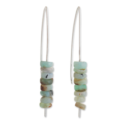 Handcrafted Andean Opal Drop Earrings