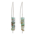Opal drop earrings, 'Andean Waterfall' - Handcrafted Andean Opal Drop Earrings (image 2a) thumbail