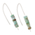 Opal drop earrings, 'Andean Waterfall' - Handcrafted Andean Opal Drop Earrings (image 2c) thumbail