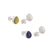 Gemstone stud earrings, 'San Cristobal Tears' (pair) - Handcrafted Gemstone Stud Earrings (Pair)