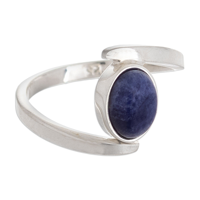 Sterling Silver Ring with Sodalite